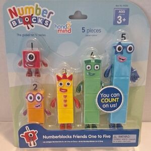 Numberblocks Friends One to Five Toy Set. NWT. Handsmind.